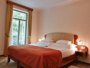 Posteľ alebo postele v izbe v ubytovaní Parkhotel Forest