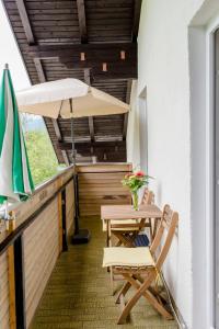 Balkón nebo terasa v ubytování Ferienhaus Mountain View