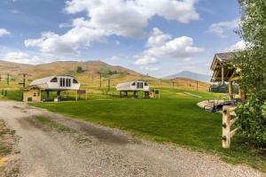 a house with two domes on the side of a road at Sun Valley Serenity in Sun Valley