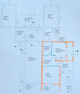 Plán poschodí v ubytovaní Apartman Antisin