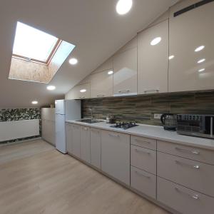 Kuchyňa alebo kuchynka v ubytovaní Two-Bedroom Apartment near Forum Lviv