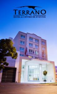 a building with the name of a hotel and centreriteerate at Hotel Terrano Concepción in Concepción