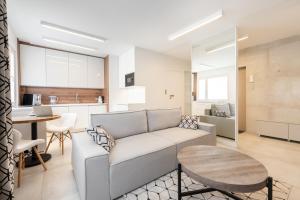 Кът за сядане в Apartament Silesian Vip Gliwice