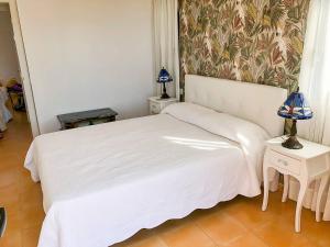 Posteľ alebo postele v izbe v ubytovaní Sea View Meloneras Terrace Duplex +Wifi +Barbecue