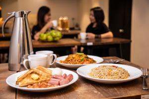 Refeições no hotel cápsula ou nas proximidades