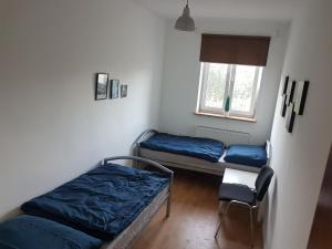 Posteľ alebo postele v izbe v ubytovaní pokoje Łagodzińska
