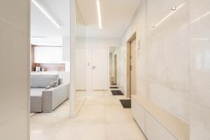 Posteľ alebo postele v izbe v ubytovaní Apartament Silesian Vip Gliwice
