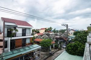 an overhead view of a city with buildings at Gold Stone Homestay in Hoi An