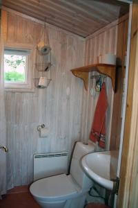 Koupelna v ubytování Skräddarbo