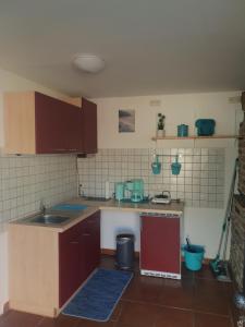 Kuchyň nebo kuchyňský kout v ubytování Apartment