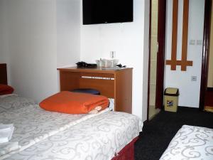 Motel Stara Vrba客房内的一张或多张床位