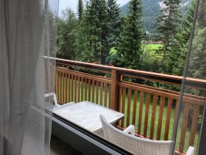 Balkon lub taras w obiekcie Karwendel-Lodge