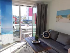 Posezení v ubytování Ferienwohnung Strandräuber