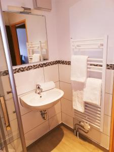 Koupelna v ubytování Hotel Oyer Hof - selbst Service