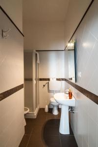 Koupelna v ubytování Hotel Virgilio