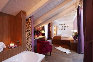 Voodi või voodid majutusasutuse Hotel Marmolada toas