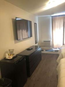 TV a/nebo společenská místnost v ubytování Nor Villa Hotel