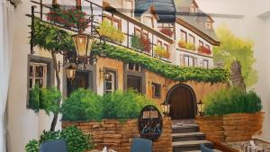 a painting of a house at Fall in love with Madai in Taitung City