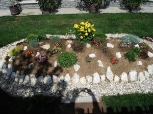 A garden outside Németh Vendégház
