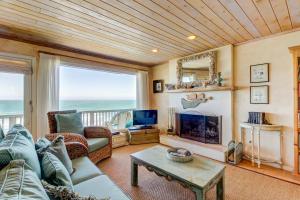 Posezení v ubytování Oceanfront Delight