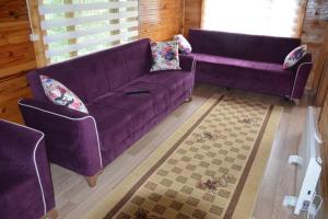 A seating area at AYDER Nazlı çiçek apart
