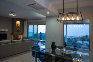 A seating area at Drimonari Villas