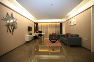 Posezení v ubytování Radisson Udaipur