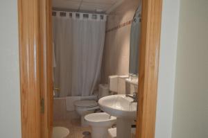 Koupelna v ubytování Hostal El Retiro