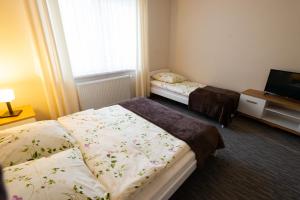 Posteľ alebo postele v izbe v ubytovaní Apartamenty Pod Gondolą