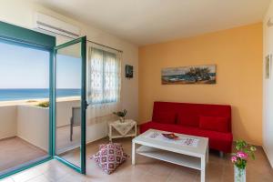 A seating area at House Myrtos