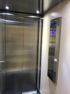 a stainless steel refrigerator in a subway station at TORREBLANCA in Oviedo