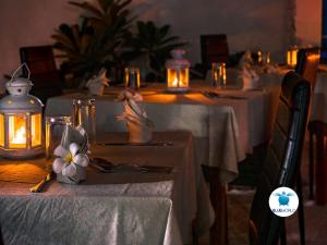 Restaurace v ubytování Blue World Dharavandhoo