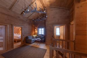 Posteľ alebo postele v izbe v ubytovaní Chalet Berghaus Gauertal