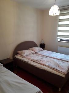 una camera con due letti e una finestra di Enjoy Zlatibor a Zlatibor
