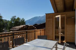 Balkon atau teras di Chalet Waldhof