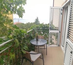 Balkón nebo terasa v ubytování Apartmani Nada