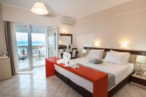 Cama o camas de una habitación en Al Mare Hotel