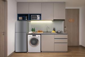 Citadines Balestier Singapore的厨房或小厨房