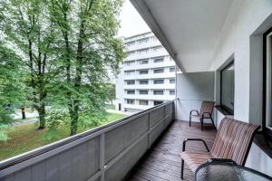 Balkón nebo terasa v ubytování Pärnu Hotel