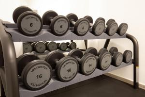 Fitness centrum a/nebo fitness zařízení v ubytování Gioberti Art Hotel