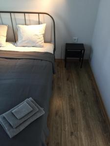 Кровать или кровати в номере Scandinavian apartment