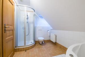 Koupelna v ubytování Horský Hotel Kohútka