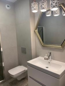 Koupelna v ubytování Apartament Skalisty