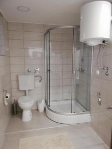 Koupelna v ubytování Apartman Škribulja