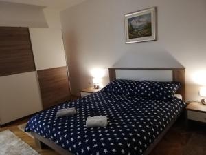 Postel nebo postele na pokoji v ubytování Apartman Škribulja