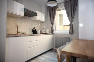 Η κουζίνα ή μικρή κουζίνα στο Apartament Antresola Drzewna