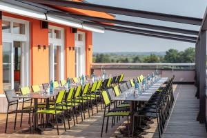 Balkón nebo terasa v ubytování Augsburg Hotel Sonnenhof