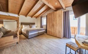 Postel nebo postele na pokoji v ubytování Chalet Fuchsbau