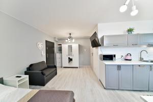 Kuchyň nebo kuchyňský kout v ubytování Apartament Szarotka - Apartamentuj