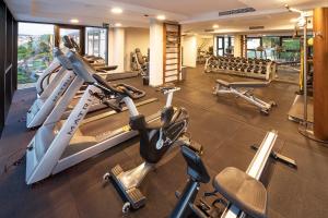 Fitness centrum a/nebo fitness zařízení v ubytování Luxury Hotel Riva
